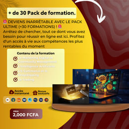 Découvrez + de 30 Packs de Formation pour Réussir en Finance