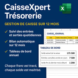 CaisseXpert Trésorerie , Progiciel de Gestion de Caisse