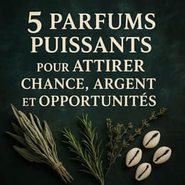 5 Parfums puissants pour attirer chance, argent et opportunités
