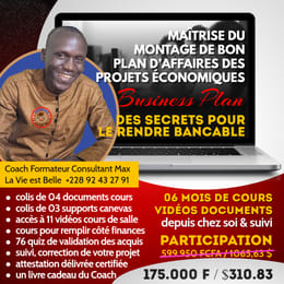 6 MOIS DE FORMATIONS PRATIQUES EN MONTAGE DE PLAN D’AFFAIRES DES PROJETS ÉCONOMIQUES