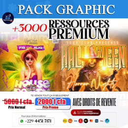 PACK GRAPHIC +3000 RESSOURCES PREMIUM