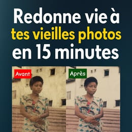 Restaurer tes vieille photos En 5 minutes et rends-les immortelles grâce à l’IA