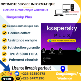 Kaspersky plus 1 an