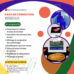 Surpac Mining School/ ⛏️ 10000F CFA - Offre unique! (Promo)