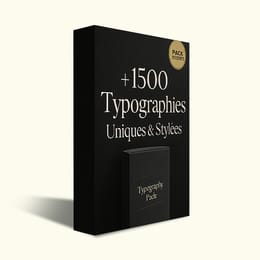 +1500 typographies uniques et stylées