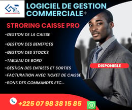 LOGICIEL COMMERCIAL AVEC TICKET DE CAISSE