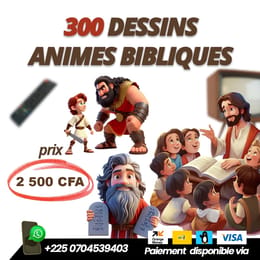 300 Déssins animés bibliques pour une expérience spirituelle et éducative