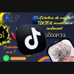 FORMATION : Monétisation de compte TIKTOK