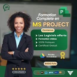 Pack Formation Gestion de Projet (MS Project & Méthodes Pro) + Certification