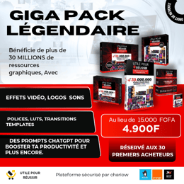 Pack Ultime : Plus de 30 Millions d’Outils Digitaux pour Booster ta Créativité & ton Busine