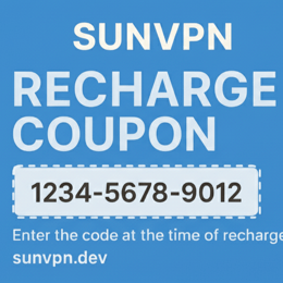 Coupou de Recharge SUNVPN/Top-up Voucher for SUNVPN