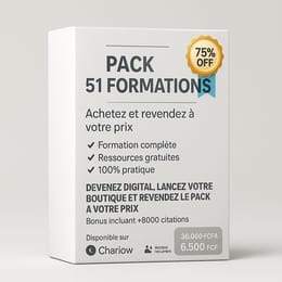 PACK DE 51 PRODUITS DIGITAUX GAGNANTS+ COACHING ( 6500fr PROMO 24H)