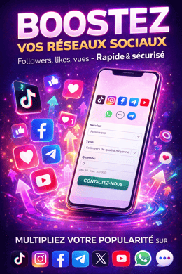 Boostage Réseaux Sociaux Premium, Tiktok, Facebook, Youtube, Instagram etc...