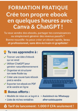 CREER UN EBOOK AVEC CANVA ET CHAT GPT