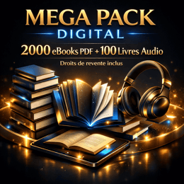 📚 MEGA PACK DIGITAL  2000 eBooks PDF + 100 Livres Audio