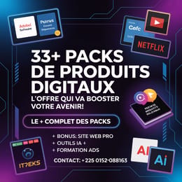 🚀 33+ PACKS DE PRODUITS DIGITAUX – LE PLUS COMPLET DES PACKS+DES BONUS INEDITS