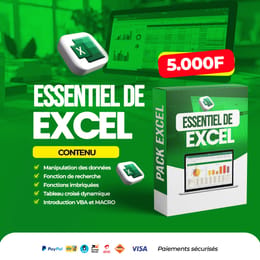 Formation l'Essentiel d'Excel - Formation complète à Microsoft Excel
