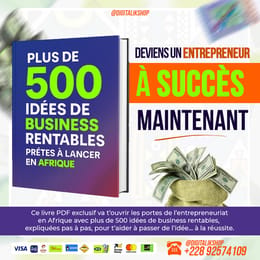 500+ Idées de Business Rentables Prêtes à Lancer pour Gagner 2.000.000 FCFA en Afrique