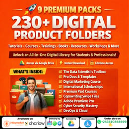9 PACKS INCLUDING 230+ DIGITAL PRODUCTS FOLDERS