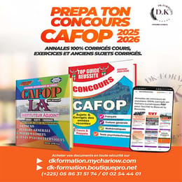 ANNALE CORRIGEE (PDF) CAFOP  1er  et 2e TOUR