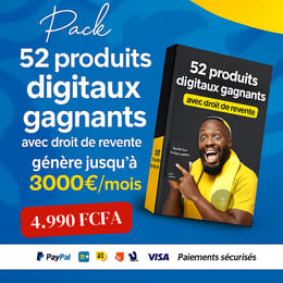 50 PRODUITS DIGITAUX AVEC DROIT DE REVENTE + COACHING
