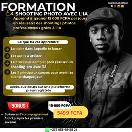 Apprend à gagner 15,000 FCFA par jours en réalisant des shootings photos  Professionnels avec l'IA✅