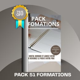 51 packs produits digitaux formations