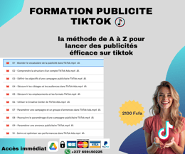FORMATION COMPLETE TIKTOK ADS