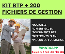 KIT BTP +200 FICHIERS DE GESTION BTP