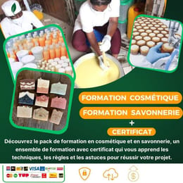 Pack de formation Savonnerie, Cosmétique et Maquillage