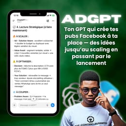 AdGPT - l'Agent IA Pour Lancer Des Pubs Rentables En 30min