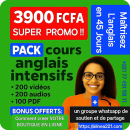 45 jours pour parler anglais : découvrez notre pack de cours ultra complet.
