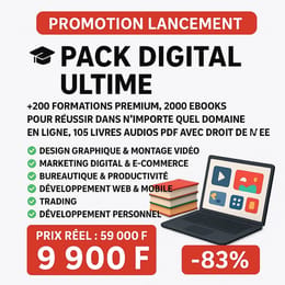🚀 PACK DIGITAL ULTIME — APPRENDS & GAGNE EN LIGNE