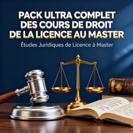 PACK COMPLET DES COURS DE DROIT DE LA LICENCE AU MASTER.