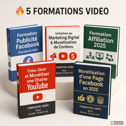 Comment Gagner sa Vie sur Internet Depuis l’Afrique : Le Pack de +20H (5 Formations Pratiques)