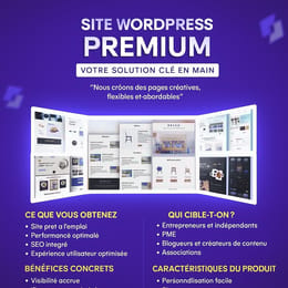 Site WordPress Premium – Prêt à l’Emploi