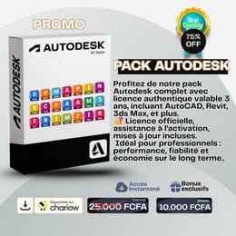 PACK DE LOGICIELS AUTODESK 2026 AVEC LICENCE AUTHENTIQUE 3ANS