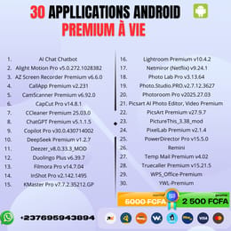 30 Applications Premium à vie