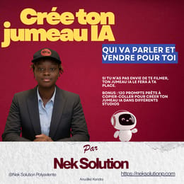 Si tu n’as pas envie de te filmer ou tu n’as pas le temps voici comment créer ton jumeau IA