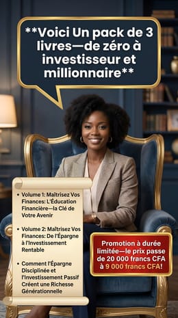 Pack de 3 livres de zéro à investisseur et millionnaire en 2026