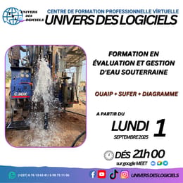 inscription a la formation en gestion d'eau souterrain