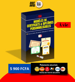 Pack Exclusif de Modèles de Certificats et Diplômes Prêts à Imprimer