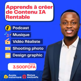 Apprends à créer des vidéos publicitaires, podcasts et designs professionnels avec l'IA