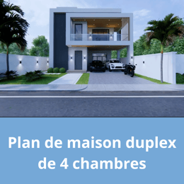 Plan de maison duplex de 4 chambres 3.