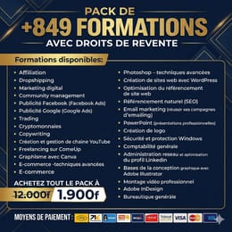 849 Formation Premium ( Bonus : +2000 EBOOK & LIVRE)