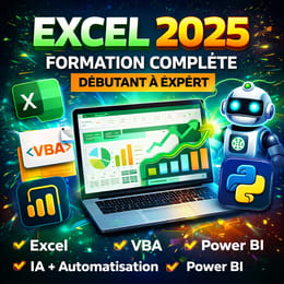 📘 EXCEL 2025 – Formation Complète (Débutant à Expert)