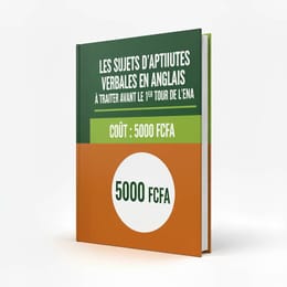 LES SUJETS D'APTITUDES VERBALES EN ANGLAIS D'ENA