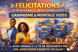 5+ MÉGA COFFRES-FORTS DE RESSOURCES ULTRA PUISSANTES EN GRAPHISME & MONTAGE VIDÉO 🎨🎬