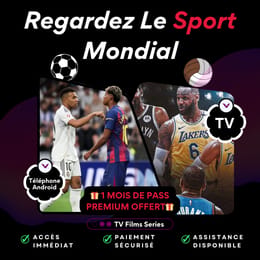 SPORTVISTA+ Regardez tous vos matchs préférés, films et séries, partout dans le monde (accès unique)