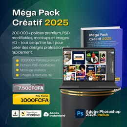 Méga Pack Créatif 2025 : 200k+ Polices, Fichiers PSD, Mockups & Images – Téléchargement Instantané